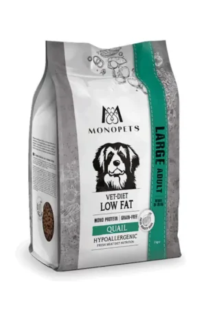 Beste Prijs Monopets Natuurlijk Dieetvoer Large Laag In Vet Kwartel Hypoallergeen 2 Kg