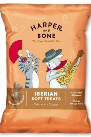 Harper And Bone Iberian Soft Treats Kip en Kalkoen 85 g Laatste Versie
