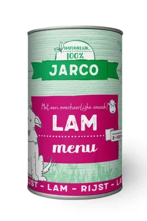 Jarco Dog Blik Lamrijst 400 g Bestseller