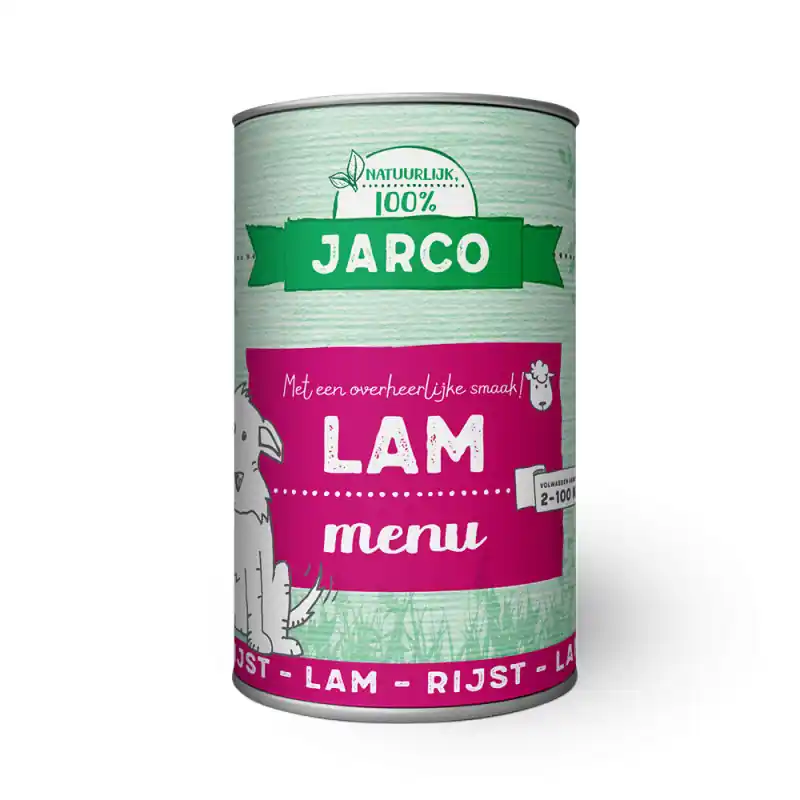 Jarco Dog Blik Lamrijst 400 g Bestseller