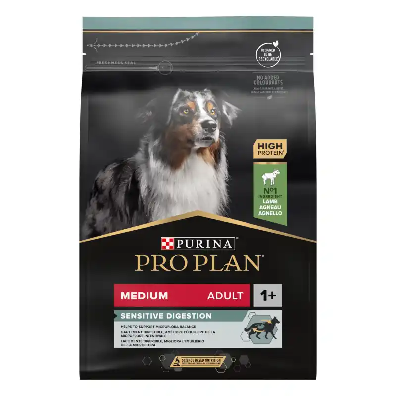 Pro Plan Adult Medium Sensitive Digestion Lam 3 kg Betrouwbaar