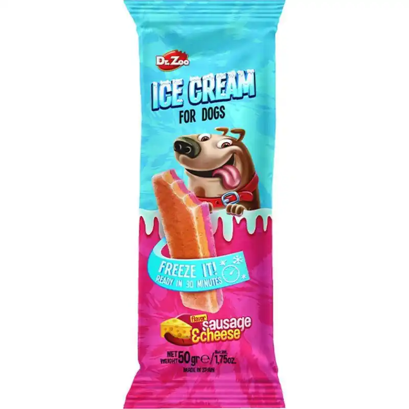 Aanbieding Dr Zoo Sausage Cheese Ice Cream