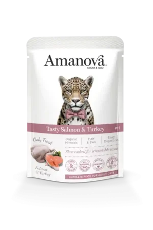Amanova Tasty Salmon & Turkey 85 gram Beste Prijs