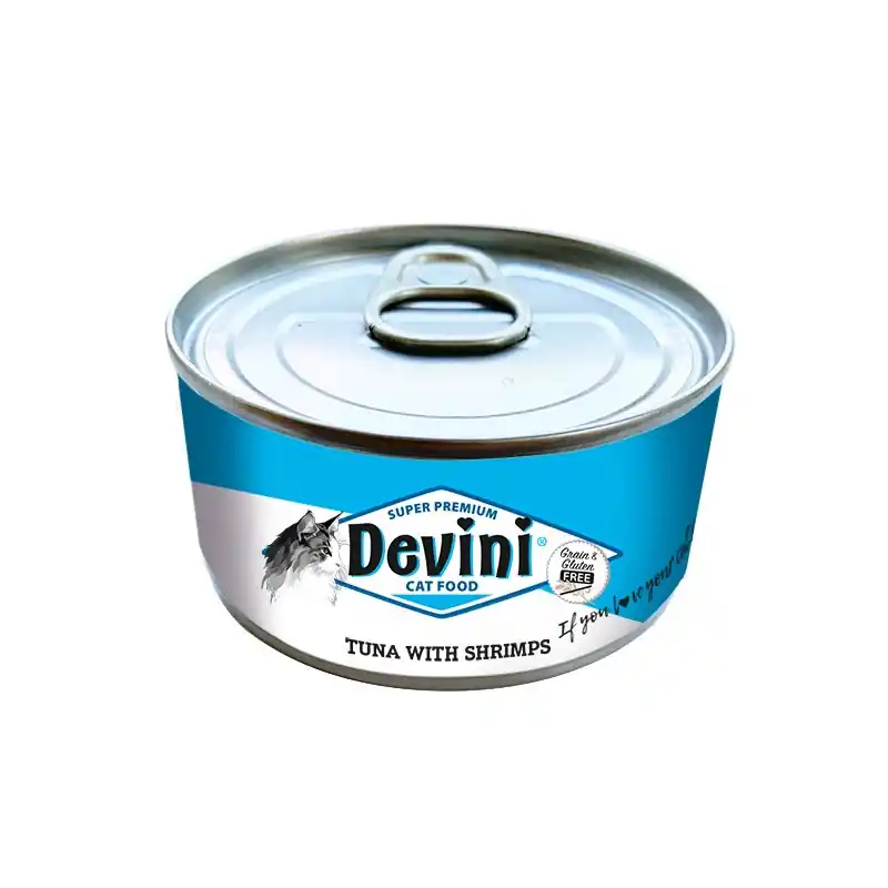 Devini Cat Tuna with Shrimps 70 Gram Hete Deal