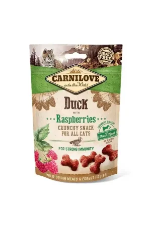 Must-Have Brit Carnilove Crunchy Snack kat met Eend en Framboos 50 gram