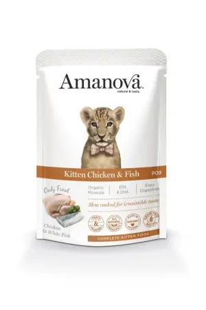 Amanova Kitten Chicken & Fish 85 gram Koopje