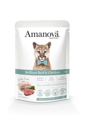Actieprijs Amanova Brilliant Beef & Chicken 85 gram