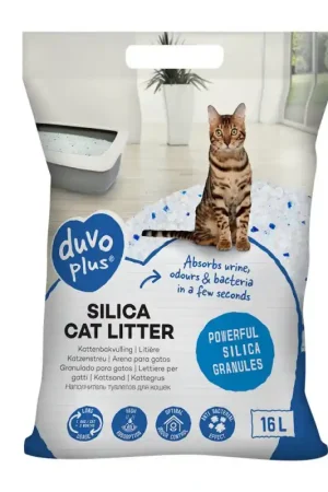 Nu Kopen Duvo+ Kattenbakvulling Premium Silica 16 Liter