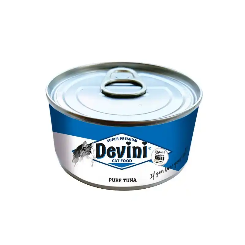 Lage Prijs Devini Cat Pure Tuna 70 Gram