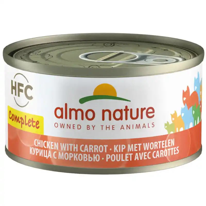 Almo Nature Kip met Wortels Graanvrij 70 gram Fabrieksprijs