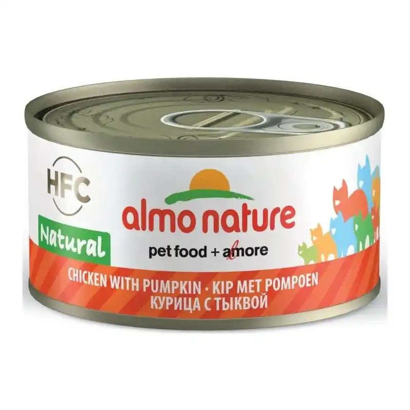 Goedkoop Almo Nature Kip met Pompoen 70 gram