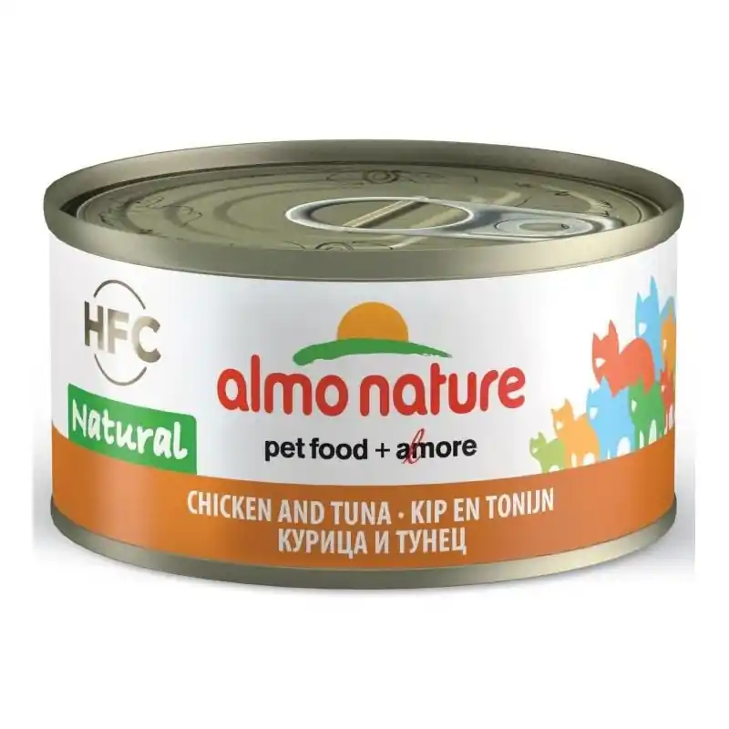 Almo Nature Kip met Tonijn 70 gram Gratis Retour