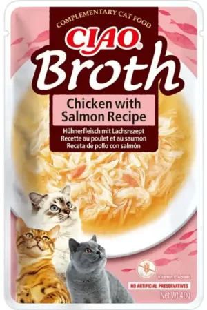 Tijdelijk Beschikbaar Inaba CIAO Broth Kip & Zalm