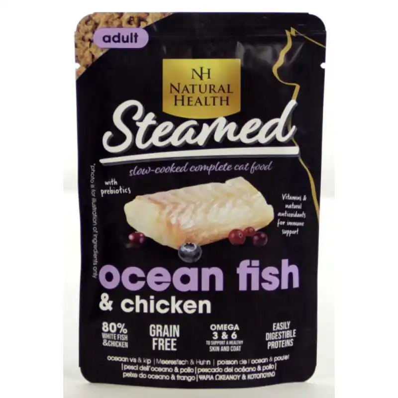 Natural Health Cat Steamed Ocean Fish 85gr Tijdelijk Beschikbaar