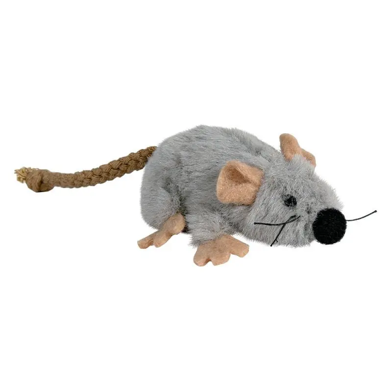 Trixie Kattenspeelgoed Pluche Muis met Catnip Grijs Tijdelijk Beschikbaar