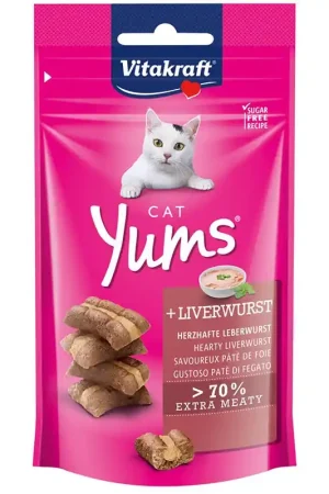 Vitakraft Cat Yums Leverworst - kattensnoepjes Veilige Betaling