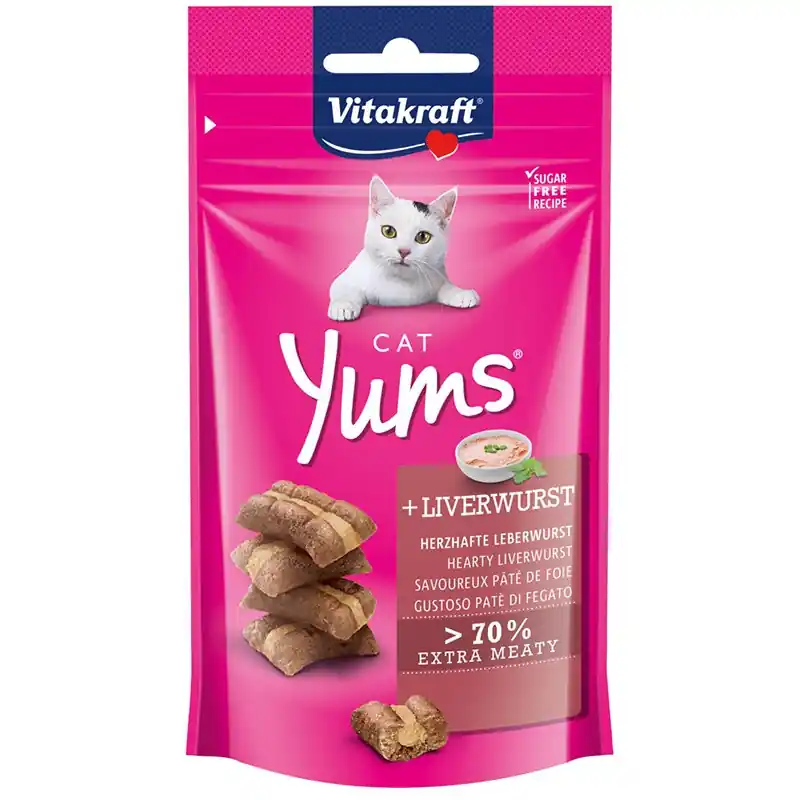 Vitakraft Cat Yums Leverworst - kattensnoepjes Veilige Betaling