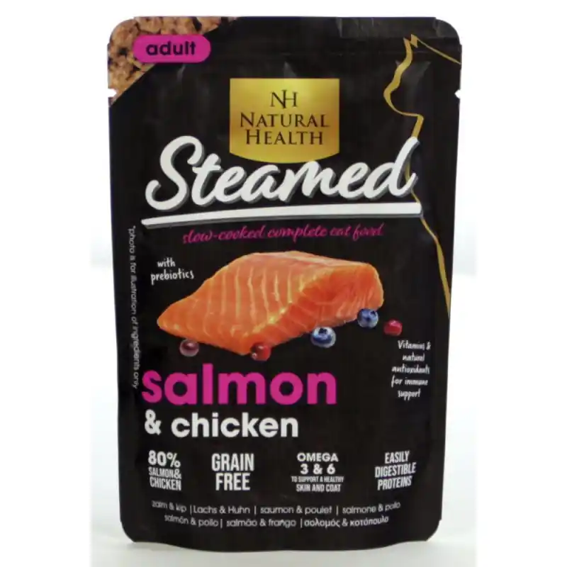 Exclusieve Aanbieding Natural Health Cat Steamed Salmon 85gr