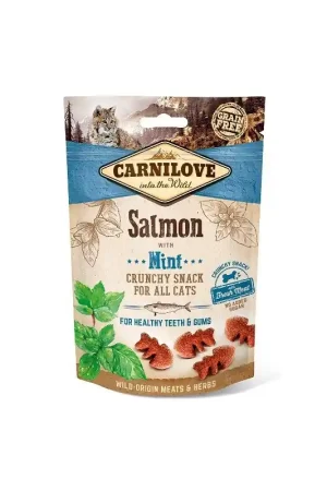 Brit Carnilove Crunchy Snack kat met Zalm en Mint 50 gram Superprijs