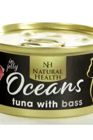 Uitverkoop Natural Health Cat Oceans Tuna & Bass 85gr
