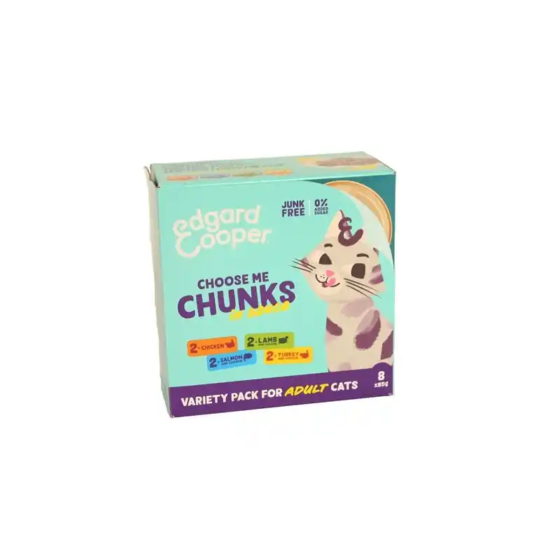 Edgard & Cooper Adult Chunks Multipack 8x85 Gram Gratis Retour