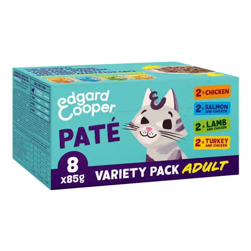 Voordeelprijs Edgard & Cooper Adult Paté Multipack 8x85 Gram