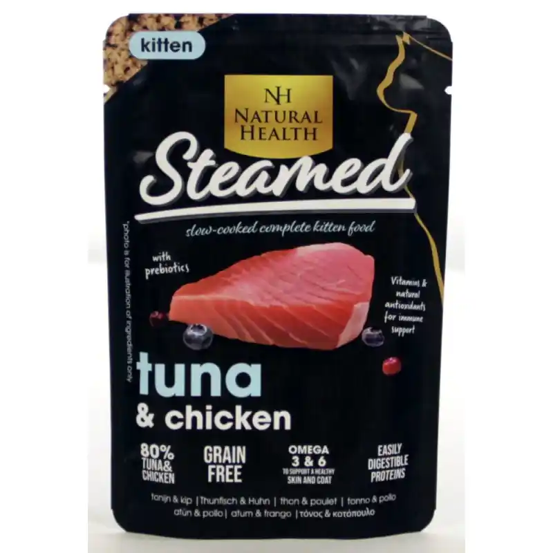 Natural Health Cat Steamed Kitten Tuna 85gr Hete Deal