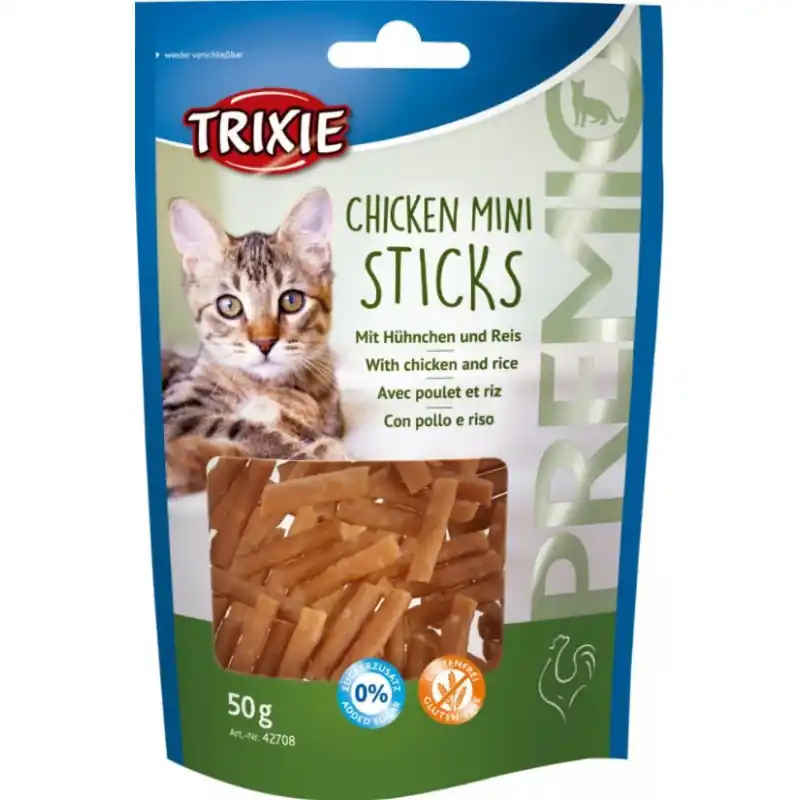 Direct Beschikbaar Trixie Premio Chicken Mini Sticks 50 gram