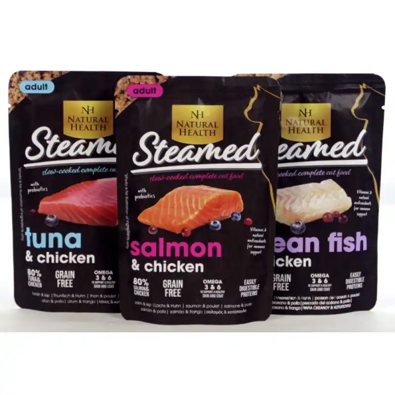 Exclusieve Aanbieding Natural Health Cat Steamed Multipack Fish12X85 Gram