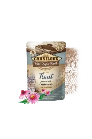 Brit Carnilove Cat Pouch Trout & Echinacea 85 Gram Voordeelprijs