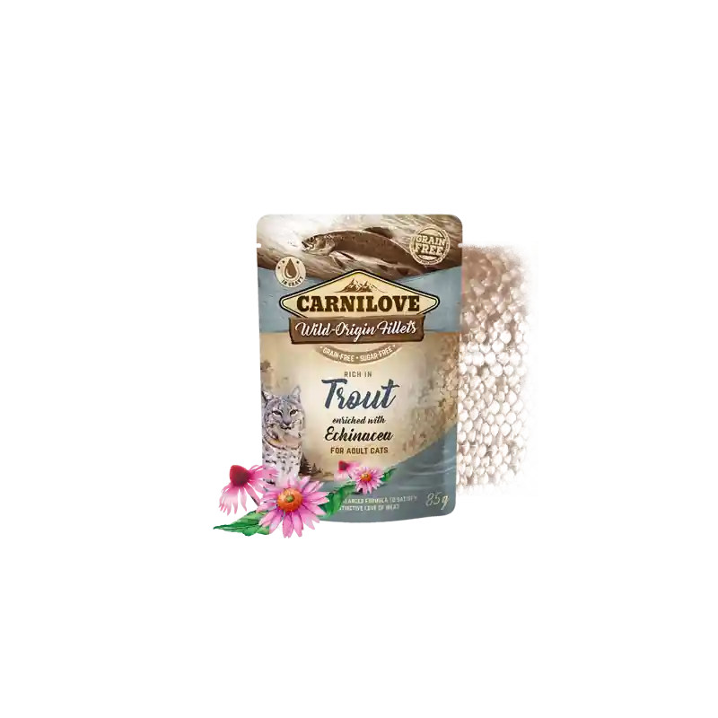 Brit Carnilove Cat Pouch Trout & Echinacea 85 Gram Voordeelprijs