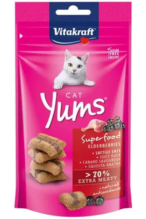 Flitsaanbieding Vitakraft Kat Cat Yums Superfood Vlierbessen 40 gram