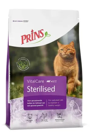 Prins VitalCare Sterilised 4 kg Populair