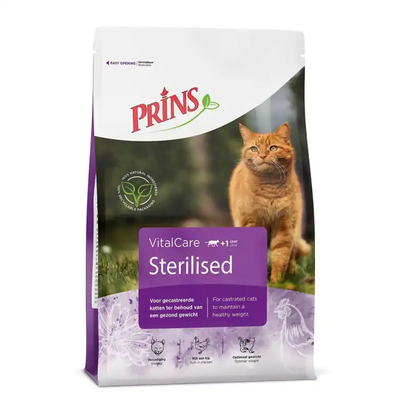 Prins VitalCare Sterilised 4 kg Populair