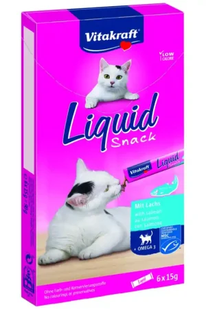 Vitakraft Liquid Snack Zalm Hoge Kwaliteit