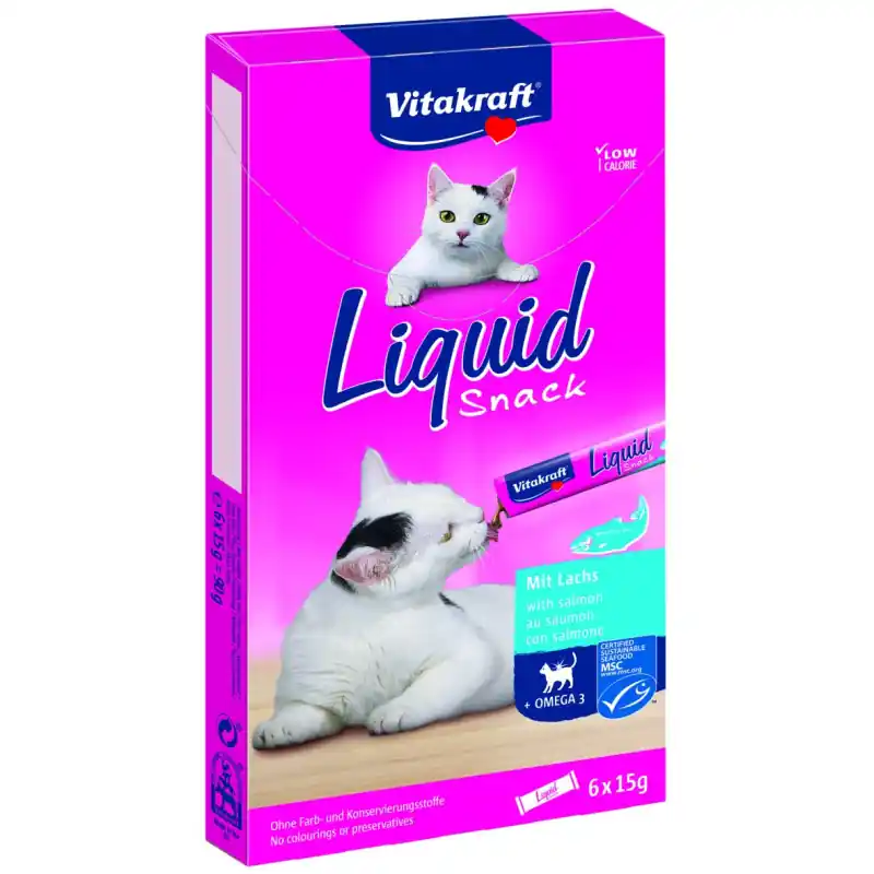 Vitakraft Liquid Snack Zalm Hoge Kwaliteit