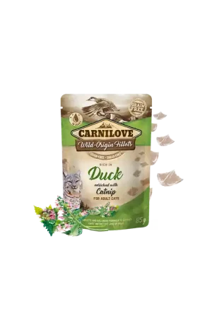 Meest Verkocht Brit Carnilove Cat Pouch Duck & Catnip 85 Gram
