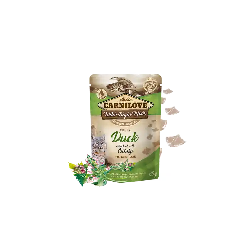 Meest Verkocht Brit Carnilove Cat Pouch Duck & Catnip 85 Gram