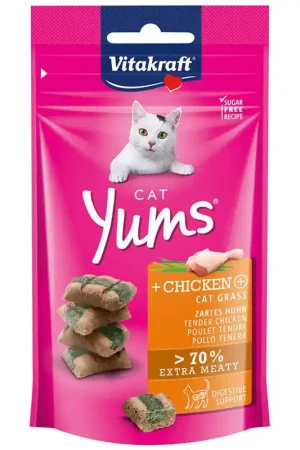 Vitakraft Cat Yums Kip en kattengras - kattensnoepjes Koopje