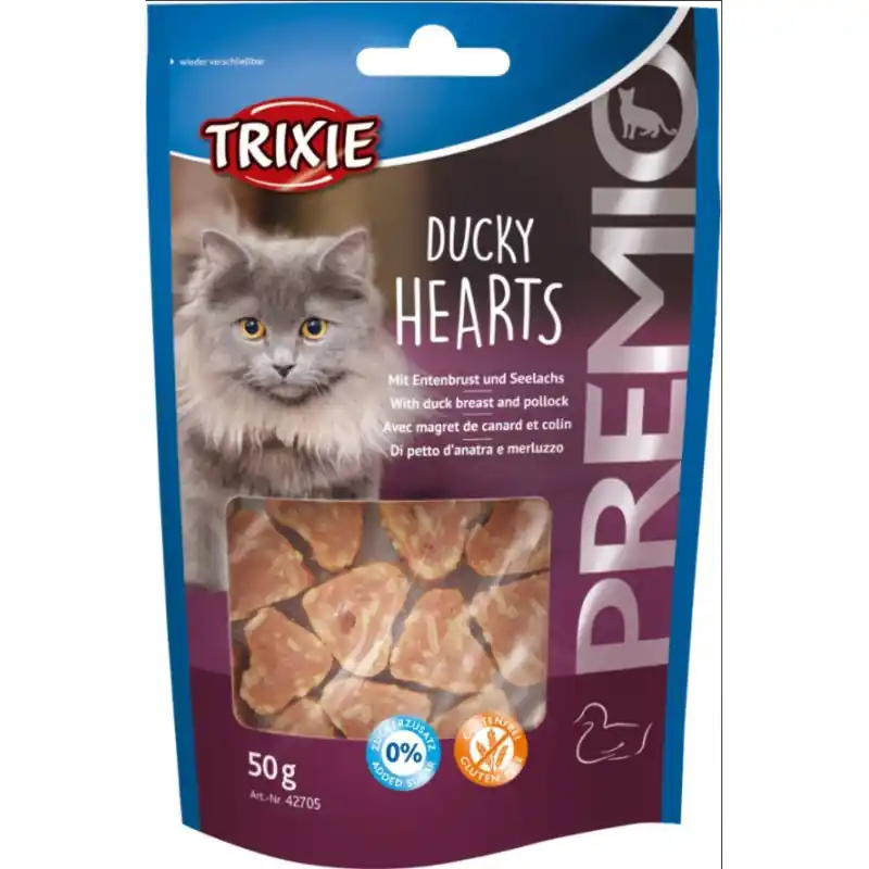 Flitsaanbieding Trixie Premio Ducky Hearts 50 gram