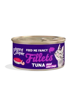 Lage Kosten Edgard & Cooper Fillets Tonijn en Garnalen 70 Gram