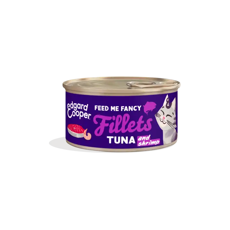Lage Kosten Edgard & Cooper Fillets Tonijn en Garnalen 70 Gram