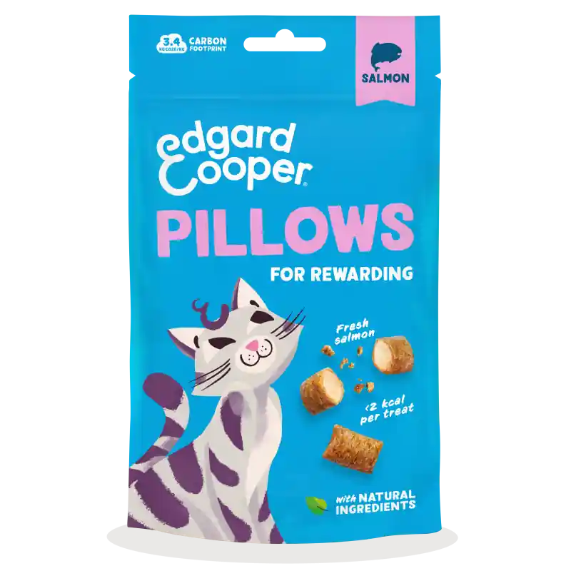 Betaalbaar Edgard & Cooper Kattensnack Pillows Zalm