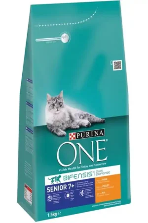 Lage Prijs Purina One Senior Kip en Volkoren Granen 1,5 kg