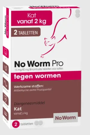 Superprijs No Worm Pro Kat 2 Tabletten