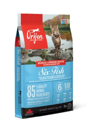Orijen Six Fish Cat 5,4 kg Tijdelijk Beschikbaar