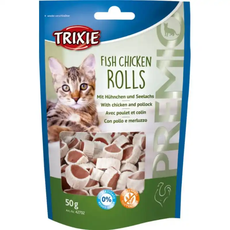 Koop Vandaag Trixie Premio Fish Chicken Rolls 50 gram