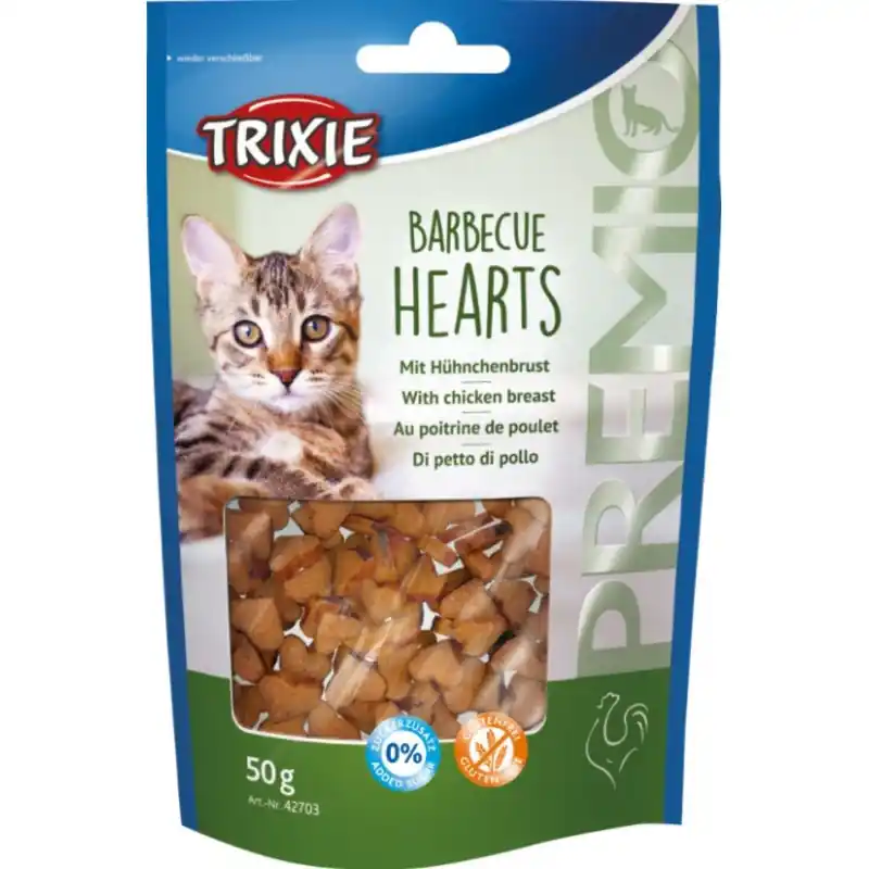 Trixie Premio Barbecue Hearts 50 gram Beperkt Aanbod