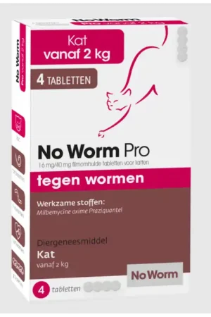 Speciale Aanbieding No Worm Pro Kat 4 Tabletten