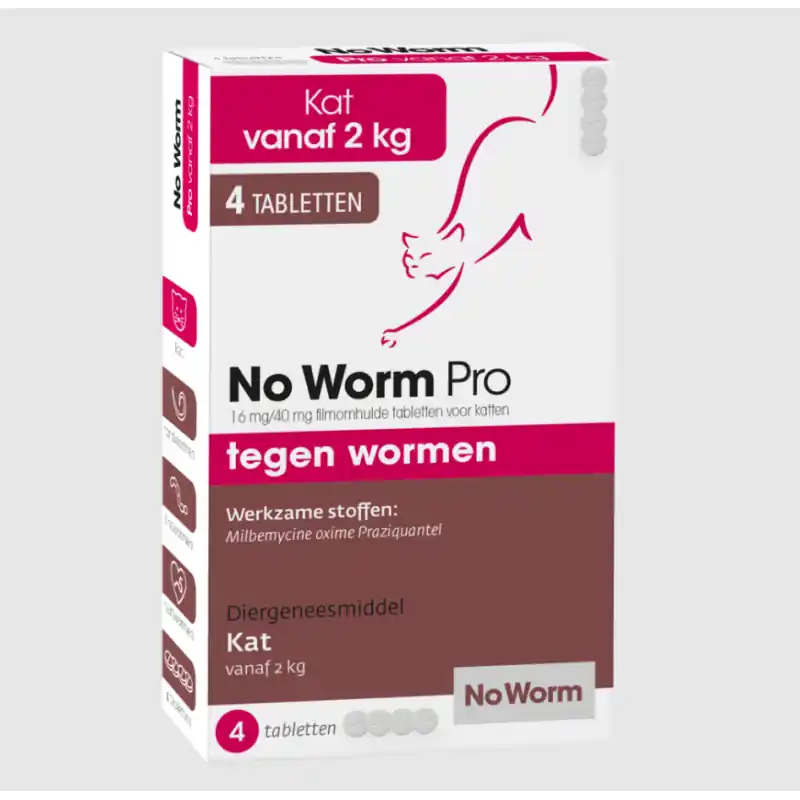 Speciale Aanbieding No Worm Pro Kat 4 Tabletten